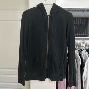 Back zip up sweatshirt